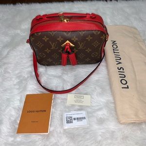 Authentic Louis Vuitton saintonge red.